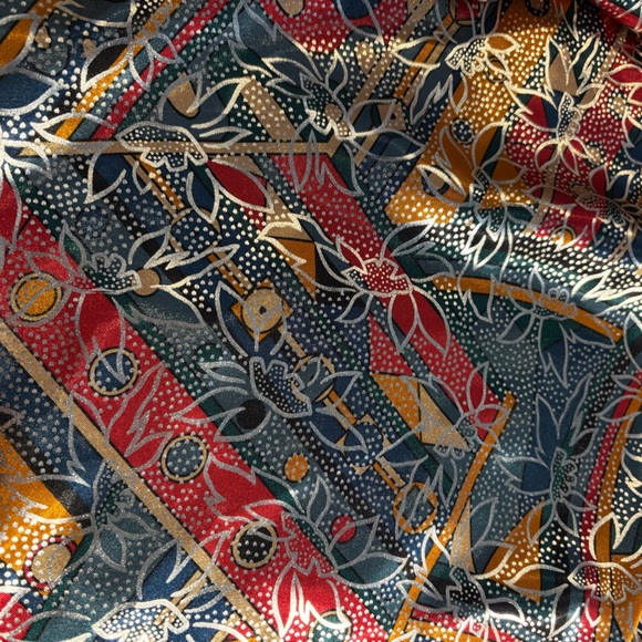 Vintage Rainbow Collection Reversible Bomber Jacket Made in Korea Metallic Teal - Picture 4 of 12